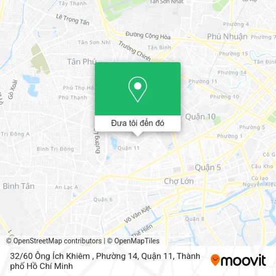 Bản đồ 32 / 60 Ông Ích Khiêm , Phường 14, Quận 11