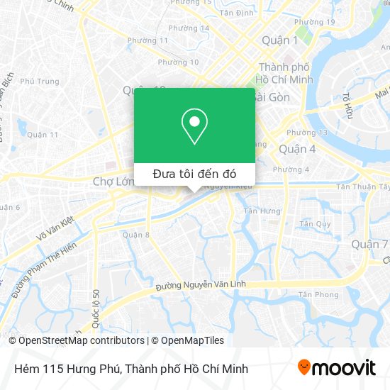 Bản đồ Hẻm 115 Hưng Phú