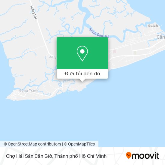 Bản đồ Chợ Hải Sản Cần Giờ
