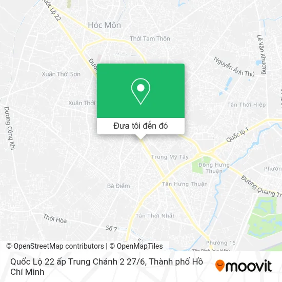 Bản đồ Quốc Lộ 22 ấp Trung Chánh 2 27 / 6