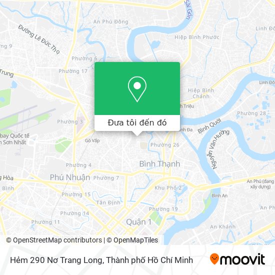 Bản đồ Hẻm 290 Nơ Trang Long