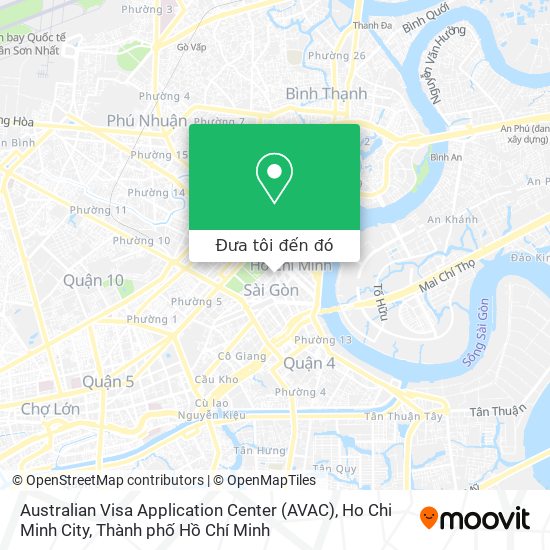 Bản đồ Australian Visa Application Center (AVAC), Ho Chi Minh City