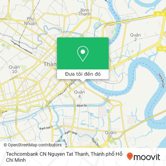 Bản đồ Techcombank CN Nguyen Tat Thanh