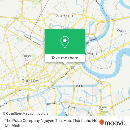 Bản đồ The Pizza Company Nguyen Thai Hoc