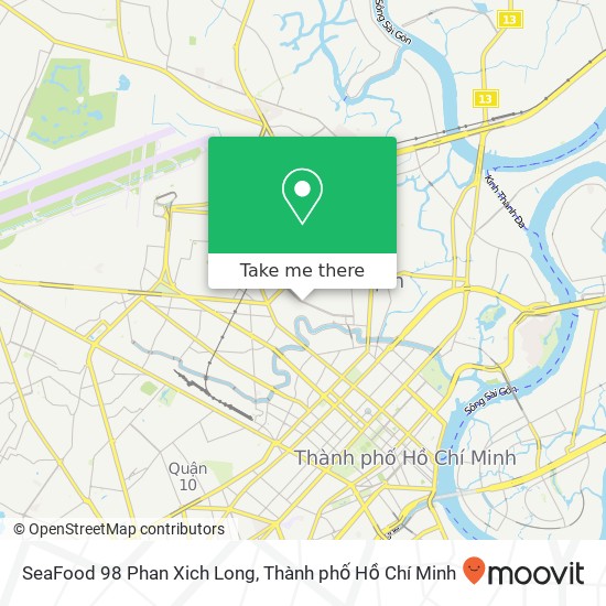 Bản đồ SeaFood 98 Phan Xich Long