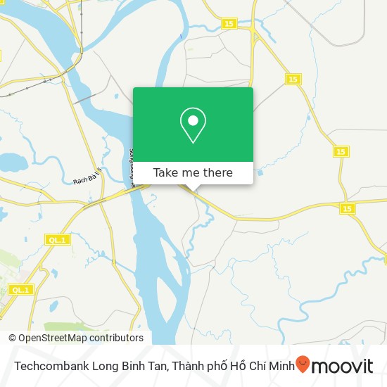 Bản đồ Techcombank Long Binh Tan