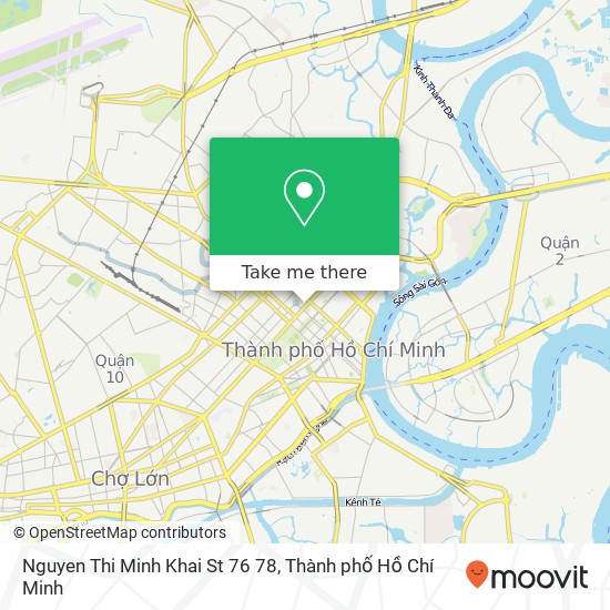 Bản đồ Nguyen Thi Minh Khai St 76 78