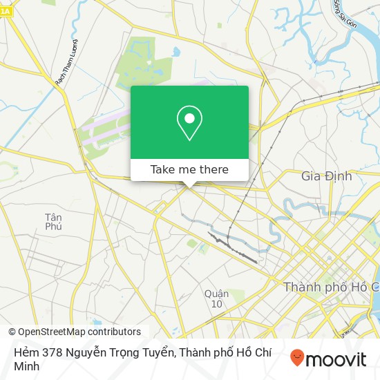 Bản đồ Hẻm 378 Nguyễn Trọng Tuyển