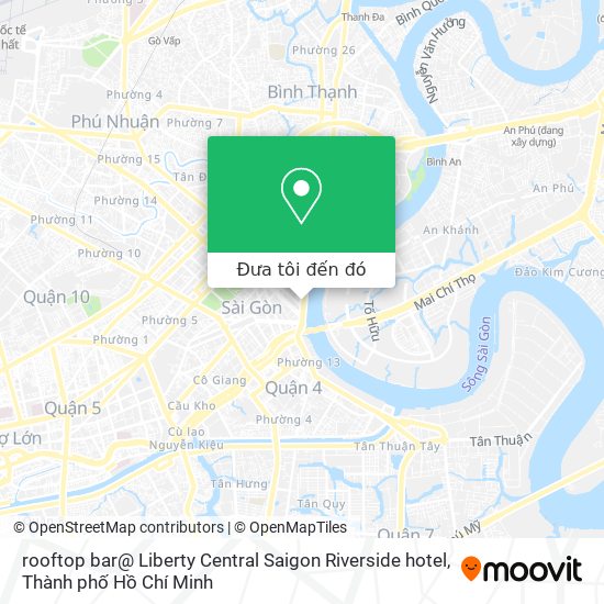 Bản đồ rooftop bar@ Liberty Central Saigon Riverside hotel