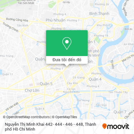 Bản đồ Nguyễn Thị Minh Khai 442- 444 - 446 - 448