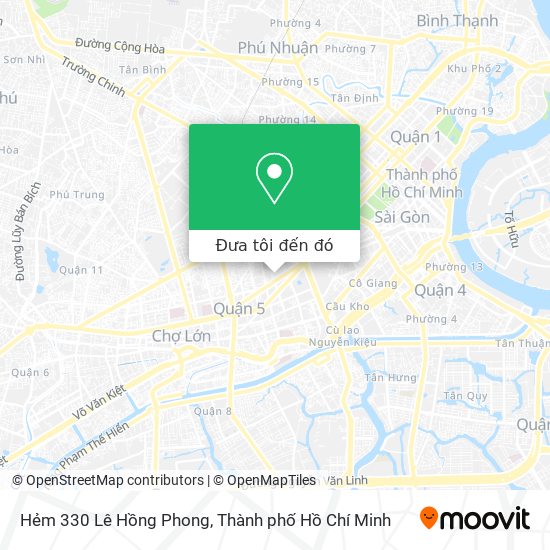 Bản đồ Hẻm 330 Lê Hồng Phong