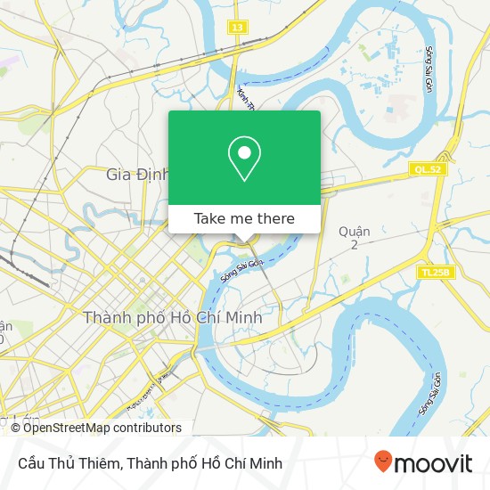 Bản đồ Cầu Thủ Thiêm