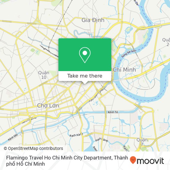 Bản đồ Flamingo Travel Ho Chi Minh City Department