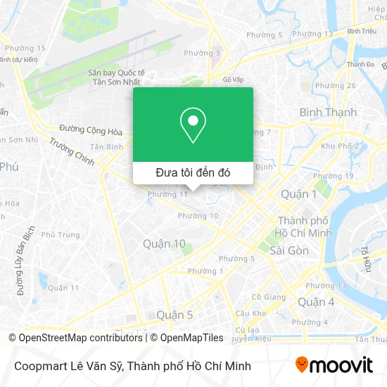 Bản đồ Coopmart Lê Văn Sỹ