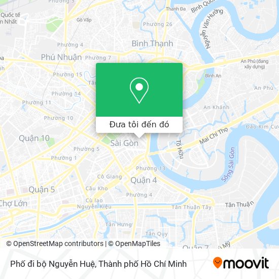 Bản đồ Phố đi bộ Nguyễn Huệ