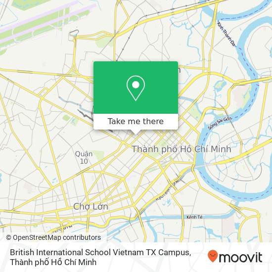Bản đồ British International School Vietnam TX Campus