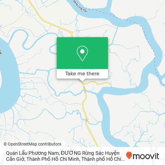 Bản đồ Quán Lẩu Phương Nam, ĐƯỜNG Rừng Sác Huyện Cần Giờ, Thành Phố Hồ Chí Minh