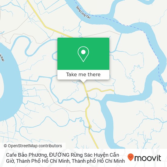 Bản đồ Cafe Bảo Phương, ĐƯỜNG Rừng Sác Huyện Cần Giờ, Thành Phố Hồ Chí Minh