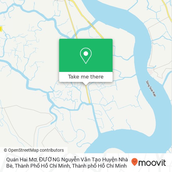 Bản đồ Quán Hai Mơ, ĐƯỜNG Nguyễn Văn Tạo Huyện Nhà Bè, Thành Phố Hồ Chí Minh