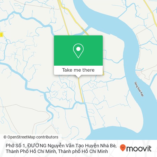 Bản đồ Phở Số 1, ĐƯỜNG Nguyễn Văn Tạo Huyện Nhà Bè, Thành Phố Hồ Chí Minh