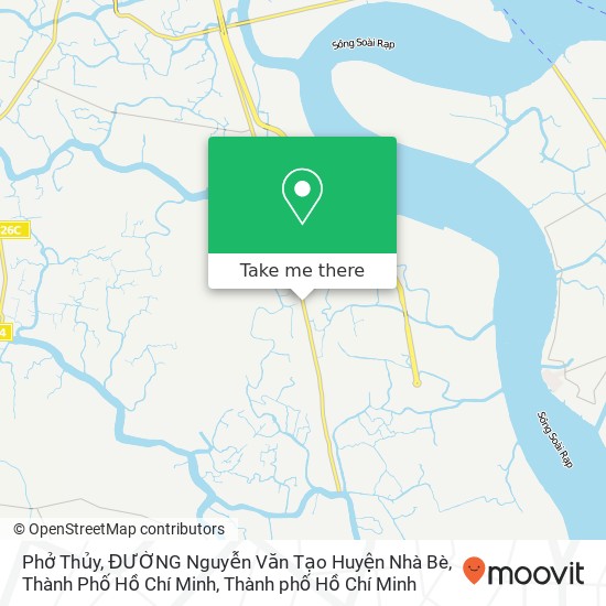 Bản đồ Phở Thủy, ĐƯỜNG Nguyễn Văn Tạo Huyện Nhà Bè, Thành Phố Hồ Chí Minh