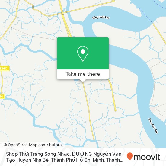 Bản đồ Shop Thời Trang Sóng Nhạc, ĐƯỜNG Nguyễn Văn Tạo Huyện Nhà Bè, Thành Phố Hồ Chí Minh