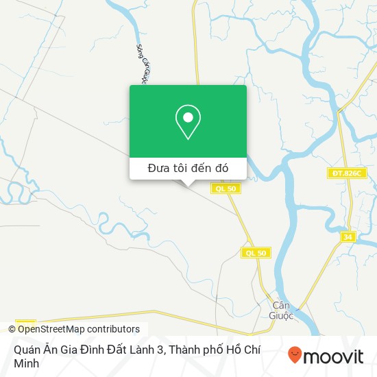 Bản đồ Quán Ăn Gia Đình Đất Lành 3, Hương Lộ 11 Huyện Bình Chánh, Thành Phố Hồ Chí Minh