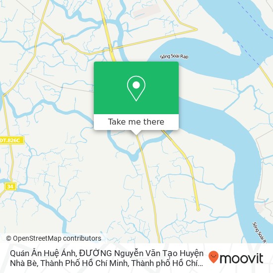 Bản đồ Quán Ăn Huệ Ánh, ĐƯỜNG Nguyễn Văn Tạo Huyện Nhà Bè, Thành Phố Hồ Chí Minh