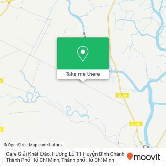 Bản đồ Cafe Giải Khát Đào, Hương Lộ 11 Huyện Bình Chánh, Thành Phố Hồ Chí Minh