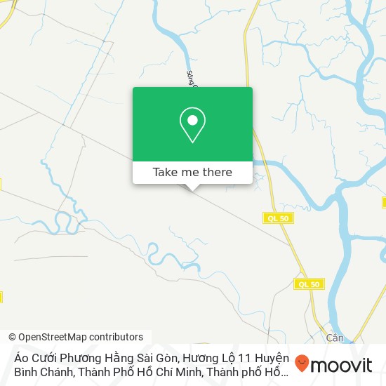 Bản đồ Áo Cưới Phương Hằng Sài Gòn, Hương Lộ 11 Huyện Bình Chánh, Thành Phố Hồ Chí Minh