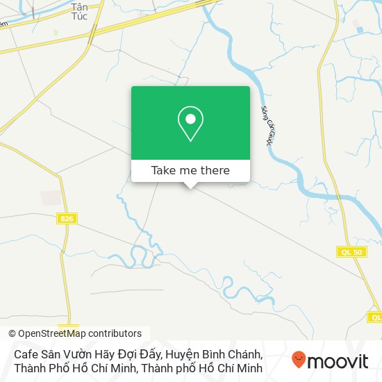 Bản đồ Cafe Sân Vườn Hãy Đợi Đấy, Huyện Bình Chánh, Thành Phố Hồ Chí Minh