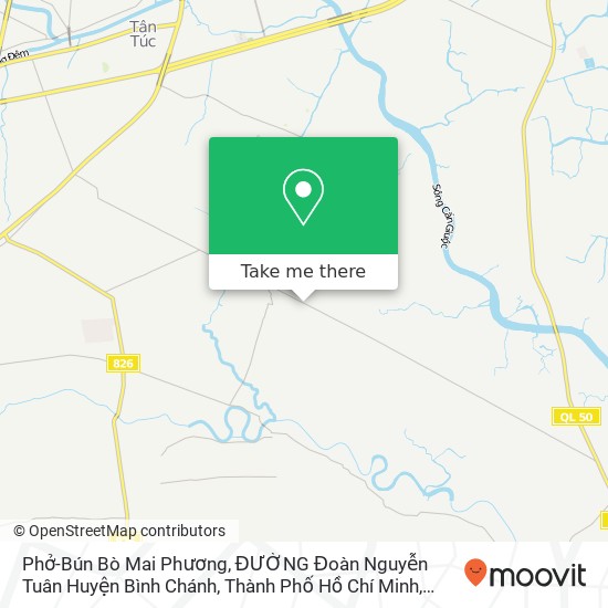 Bản đồ Phở-Bún Bò Mai Phương, ĐƯỜNG Đoàn Nguyễn Tuân Huyện Bình Chánh, Thành Phố Hồ Chí Minh