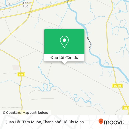 Bản đồ Quán Lẩu Tám Muôn, ĐƯỜNG Đoàn Nguyễn Tuân Huyện Bình Chánh, Thành Phố Hồ Chí Minh