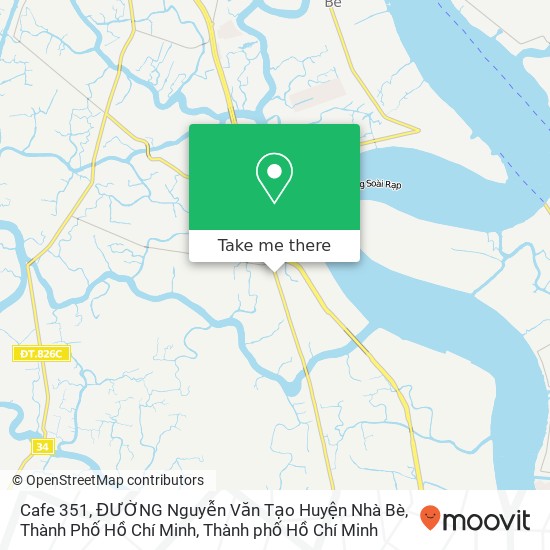 Bản đồ Cafe 351, ĐƯỜNG Nguyễn Văn Tạo Huyện Nhà Bè, Thành Phố Hồ Chí Minh