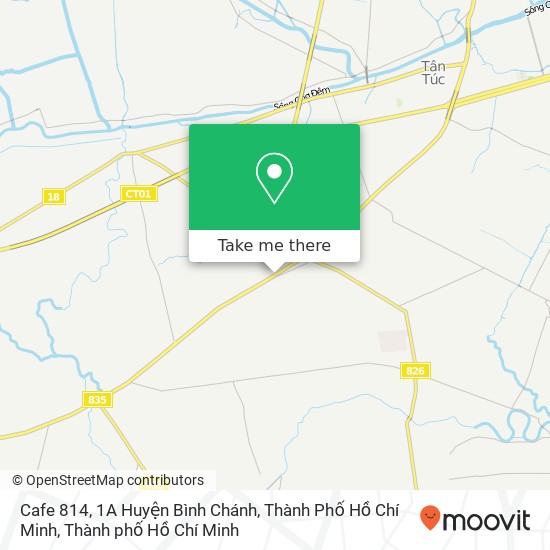 Bản đồ Cafe 814, 1A Huyện Bình Chánh, Thành Phố Hồ Chí Minh