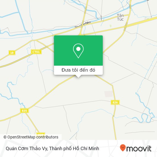 Bản đồ Quán Cơm Thảo Vy, ĐƯỜNG Bờ Nhà Thờ Huyện Bình Chánh, Thành Phố Hồ Chí Minh