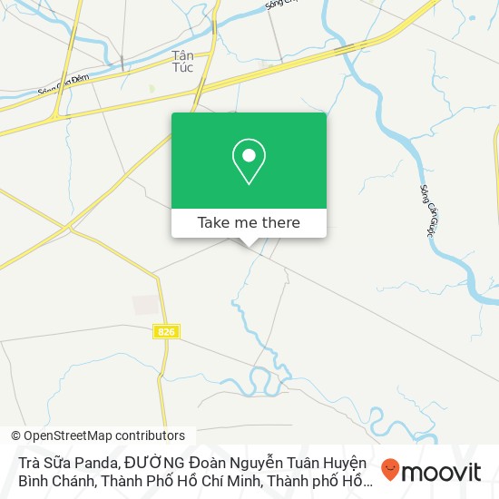 Bản đồ Trà Sữa Panda, ĐƯỜNG Đoàn Nguyễn Tuân Huyện Bình Chánh, Thành Phố Hồ Chí Minh