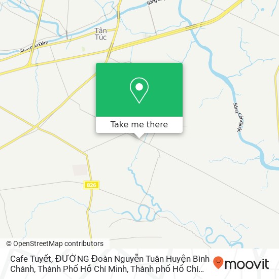 Bản đồ Cafe Tuyết, ĐƯỜNG Đoàn Nguyễn Tuân Huyện Bình Chánh, Thành Phố Hồ Chí Minh