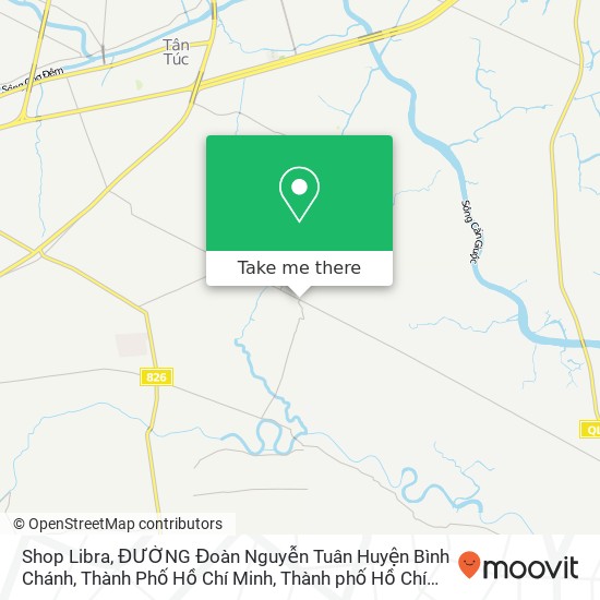 Bản đồ Shop Libra, ĐƯỜNG Đoàn Nguyễn Tuân Huyện Bình Chánh, Thành Phố Hồ Chí Minh