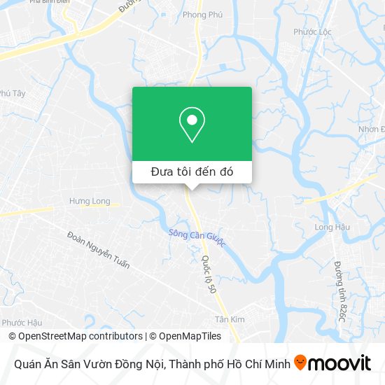 Bản đồ Quán Ăn Sân Vườn Đồng Nội
