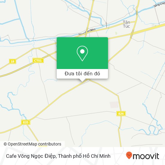 Bản đồ Cafe Võng Ngọc Điệp, 1A Huyện Bình Chánh, Thành Phố Hồ Chí Minh