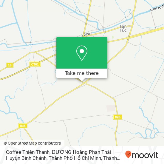 Bản đồ Coffee Thiên Thanh, ĐƯỜNG Hoàng Phan Thái Huyện Bình Chánh, Thành Phố Hồ Chí Minh