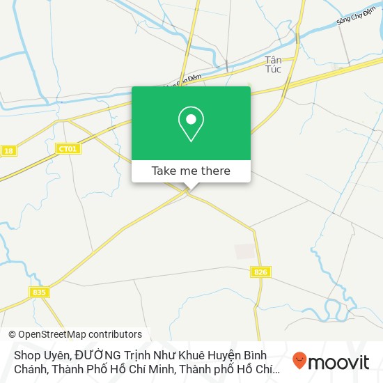 Bản đồ Shop Uyên, ĐƯỜNG Trịnh Như Khuê Huyện Bình Chánh, Thành Phố Hồ Chí Minh