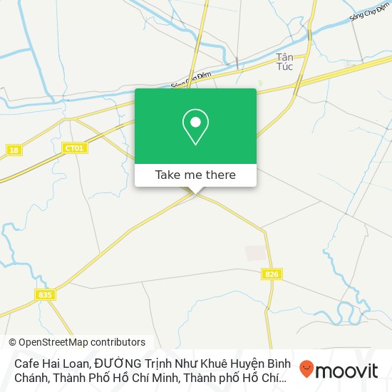 Bản đồ Cafe Hai Loan, ĐƯỜNG Trịnh Như Khuê Huyện Bình Chánh, Thành Phố Hồ Chí Minh