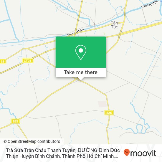 Bản đồ Trà Sữa Trân Châu Thanh Tuyền, ĐƯỜNG Đinh Đức Thiện Huyện Bình Chánh, Thành Phố Hồ Chí Minh
