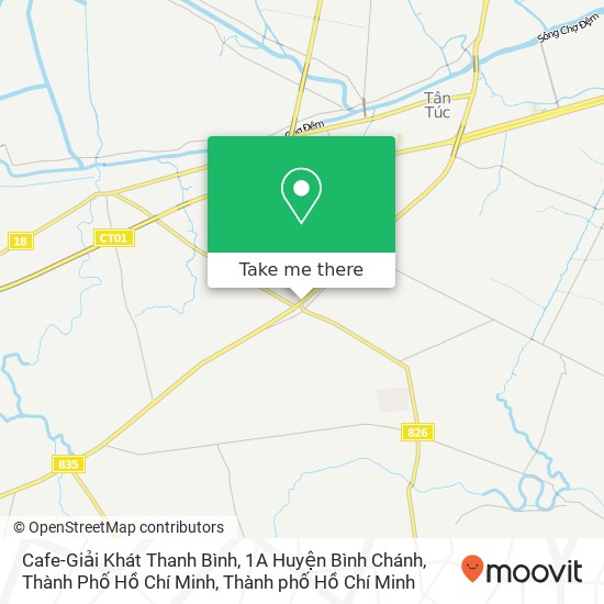 Bản đồ Cafe-Giải Khát Thanh Bình, 1A Huyện Bình Chánh, Thành Phố Hồ Chí Minh