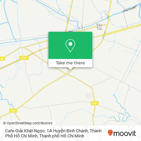Bản đồ Cafe-Giải Khát Ngọc, 1A Huyện Bình Chánh, Thành Phố Hồ Chí Minh
