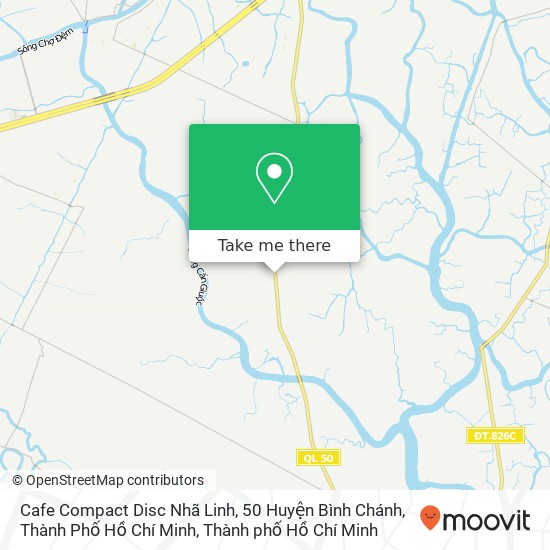 Bản đồ Cafe Compact Disc Nhã Linh, 50 Huyện Bình Chánh, Thành Phố Hồ Chí Minh