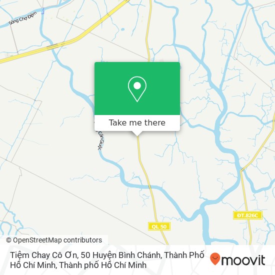 Bản đồ Tiệm Chay Cô Ơn, 50 Huyện Bình Chánh, Thành Phố Hồ Chí Minh
