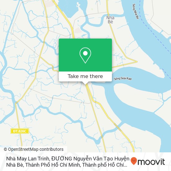 Bản đồ Nhà May Lan Trinh, ĐƯỜNG Nguyễn Văn Tạo Huyện Nhà Bè, Thành Phố Hồ Chí Minh